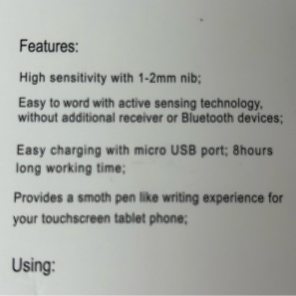 New Black Stylus Pen 4 Touch Screen & Other Tablets iPad Touch, iPhone iPad Mini - Picture 4 of 5